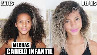 COMO PLATINAR CABELO INFANTIL EM CASA  Cabelo loiro platinado [upl. by Singer]