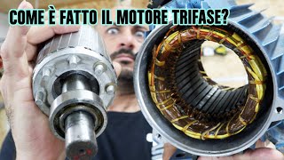 COME È FATTO un motore trifase Lho smontato [upl. by Attlee64]