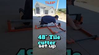 Experience the precision and efficiency of TILER tile cutter T2 48 inch [upl. by Ibmab337]