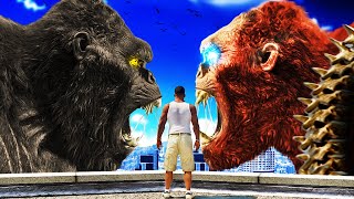 SKAR KING vs KING KONG in GTA 5 Mods [upl. by Maynord403]