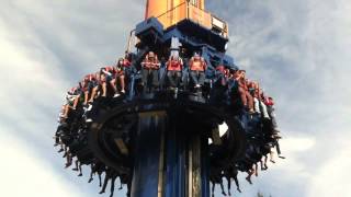 Riding ACROPHOBIA At SIX FLAGS OVER GEORGIA 161 FEET UP Means 161 FEET DOWN [upl. by Philo753]