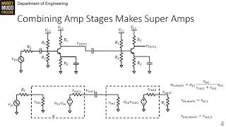 Multistage Amplifier Analysis  Intro to Analog Design  Harvey Mudd College  Video 91 [upl. by Nahtanhoj]