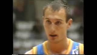 Nacho Azofra JoventutEstudiantes 1er partido semifinal Liga ACB 199192 [upl. by Nagyam393]