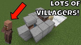 Simple Villager Breeder Minecraft Bedrock [upl. by Diraf]