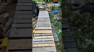 Firewood Drying Deck diy firewood shorts short youtubeshorts youtube ytshorts wow [upl. by Aicilet]