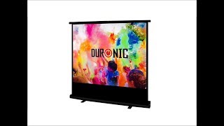 Awesome Freestanding 100 inch Projection Screen by Duronic [upl. by Eynenihc398]