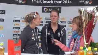 Karla Borger amp Britta Büthe  die Deutschen Meisterinnen im Interview mit beachvolleyballde [upl. by Hausmann630]