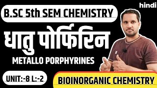 Metallo Porphyrins  metalloporphyrins bsc 3rd year  bsc 5th semester chemistry [upl. by Noivart]