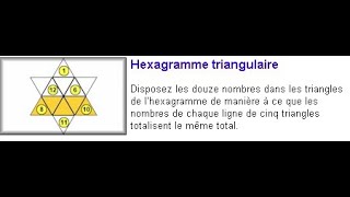 Règle du jeu Hexagramme triangulaire [upl. by Emmuela]