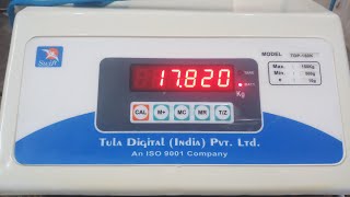 Tula digital weighing scale 150kg calibration  swift tula digi scale setting [upl. by Elleved]