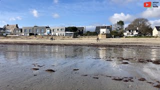 FOUESNANT  Plage du Cap Coz en Hiver ⛄ 🏊‍♂️  Quimper Bretagne Télé [upl. by Hamirak]