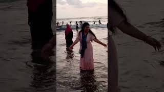 juhu Chowpatty Beach Mumbai travel juhubeachmumbai [upl. by Attiuqehs]