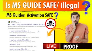 Is MSGuide Legal  Is MS Guides SAFE or NOT  Is it safe to activate msguidescom  KMS Activation [upl. by Antons162]