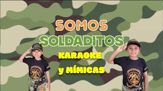 SOMOS SOLDADITOS  Karaoke 🎤 y mímicasSEMANA SANTA INFANTIL 2024 Sofía yauri [upl. by Harlie]