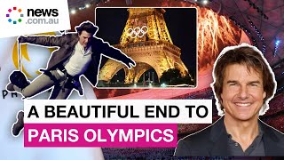 Paris Games end as Tom Cruise accepts Olympic mission for LA [upl. by Brigg]