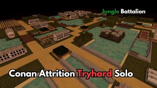 Conan Attrition  Tryhard  Solo  Gameplay  Jungle Battalion  Noobs In Combat [upl. by Valera]