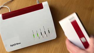 Mesh FRITZRepeater per WLAN mit FRITZBox verbinden und meshen [upl. by Alleul148]