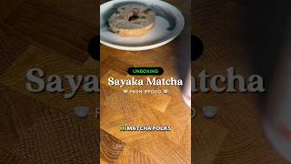 Unboxing new matcha tin Sayaka Matcha from Ippodo 🍵✨matcha unboxing [upl. by Bobker]