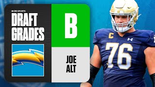 2024 NFL Draft Grades Chargers select Joe Alt No 5 Overall  CBS Sports [upl. by Kumar458]