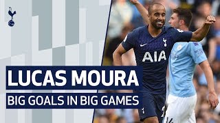 LUCAS MOURA  BIG GOALS IN BIG GAMES  Ajax Man City Barcelona [upl. by Atteval95]