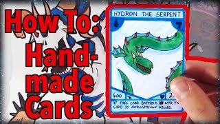 How to Make Trading Cards By Hand 5 minute tutorial [upl. by Eannaj]