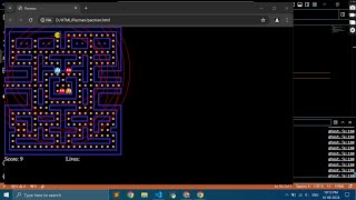 Pacman game making with javascript and html js html [upl. by Alisen]