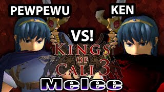 Kings of Cali 3  PewPewU Marth Vs Ken Marth  Bracket [upl. by Mohorva823]