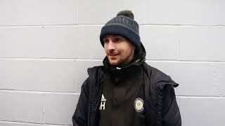 Post Match Manager Nathan Harrops Thoughts On Defeat To Alfreton Town FC Manchester [upl. by Ostler]