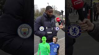 MAN CITY v CHELSEA FANS CHALLENGE 😱 shorts [upl. by Lewiss]