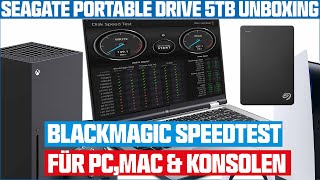 Seagate Portable Drive 5 TB für PC PS4PS5 amp Xbox Konsolen  Hard Drive Unboxing amp Performance Test [upl. by Konstantin]