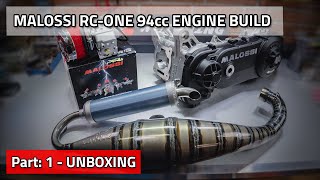 100cc 2takt motor blok bouwen MALOSSI RCOne 94cc  1  Unboxing [upl. by Delmore]