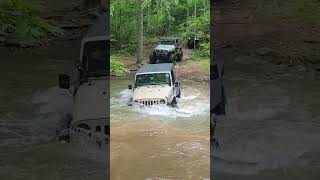 Jeep Wrangler deep creek crossing at Coalmont OHV Park [upl. by Youngman623]