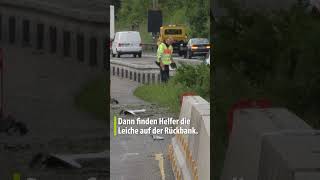 Leiche in Unfallauto gefunden  Kripo ermittelt auf A 81 [upl. by Saravat566]