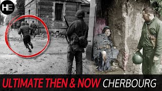 ORIGINAL FOOTAGE Ultimate Then amp Now Compilation  Cherbourg  Normandy WW2 [upl. by Giuditta70]