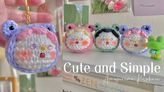 🍓How To Crochet Cute Amigurumi Keychain  Froggy 🍓 [upl. by Joline820]