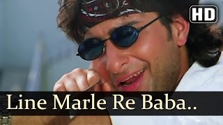 Line Marle Re Baba Song  Hum Se Badkar Kaun  Saif Ali Khan  90s Hit Song  90s Hindi Song [upl. by Castara]