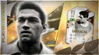 HE IS GLITCHED 93 RATED WORLD CUP ICON GARRINCHA PLAYER REVIEW  FIFA 23 ULTIMATE TEAM [upl. by Orenid555]