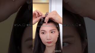 How to style bangs without heat💞 moonlightpainting [upl. by Virgin]