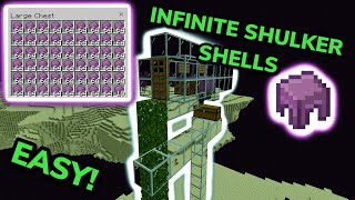 EASIEST 121 SHULKER FARM TUTORIAL in Minecraft Bedrock MCPEXboxPSSwitchPC [upl. by Marabel]