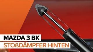 Wie MAZDA 3 Limousine Stoßdämpfer hinten wechseln AUTODOC TUTORIAL [upl. by Odrick700]