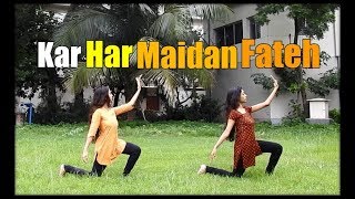 Kar Har Maidan Fateh  Sanju  Dance cover by Adrija and Smitaroopa [upl. by Ahtnamas]