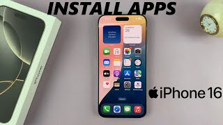 How To Install Apps On iPhone 16  16 Pro [upl. by Yolane]