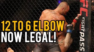 The UFC LIFTS Ban Of 12 to 6 Elbow Is This Dangerous [upl. by Yadnus]