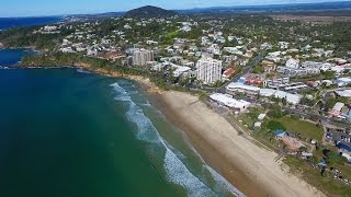 Coolum Beach Sunshine Coast aerial video [upl. by Azeret714]