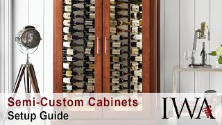 Le Cache SemiCustom Wine Cabinets  Setup amp CellarPro Installation Guide [upl. by Raynell691]