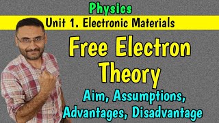 Free electron theory Drude Lorentz theory Electronic Materials PHYSICS BTech 1st year [upl. by Ev718]