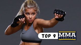 Top 9 Hottest Female MMA Fighters of 2023 🔥🥊 [upl. by Adias750]