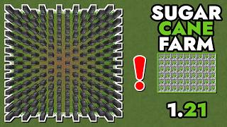 New BEST SUGAR CANE FARM MINECRAFT 121  3500 Items HR  Tutorial [upl. by Ikuy]