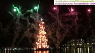 Inauguração da Árvore de Natal da Lagoa Rodrigo de Freitas 01122012 Full HD 1080P [upl. by Oimetra126]