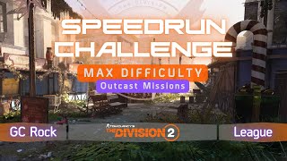 Speedrun Challenge season 2  GCROCK league  4 missions Tom Clancys The Division 2 [upl. by Nuawd578]